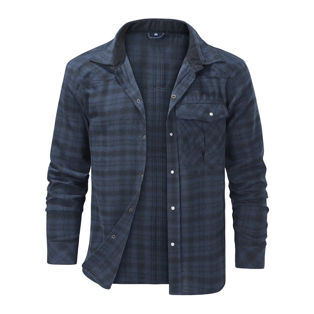 NONE Long Sleeve Flannel Shirt Checked 6