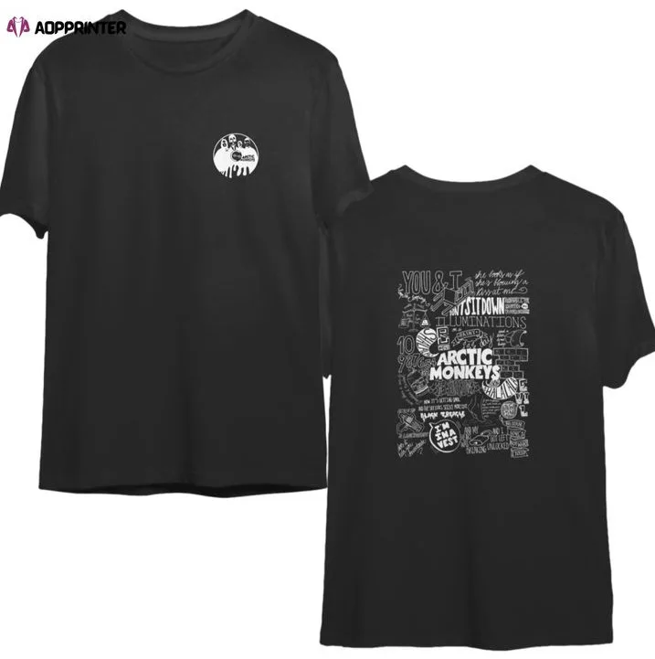 

Vintage Arctic Monkeys' Shirt, Vintage Arctic Monkeys' Double Sided T-Shirt