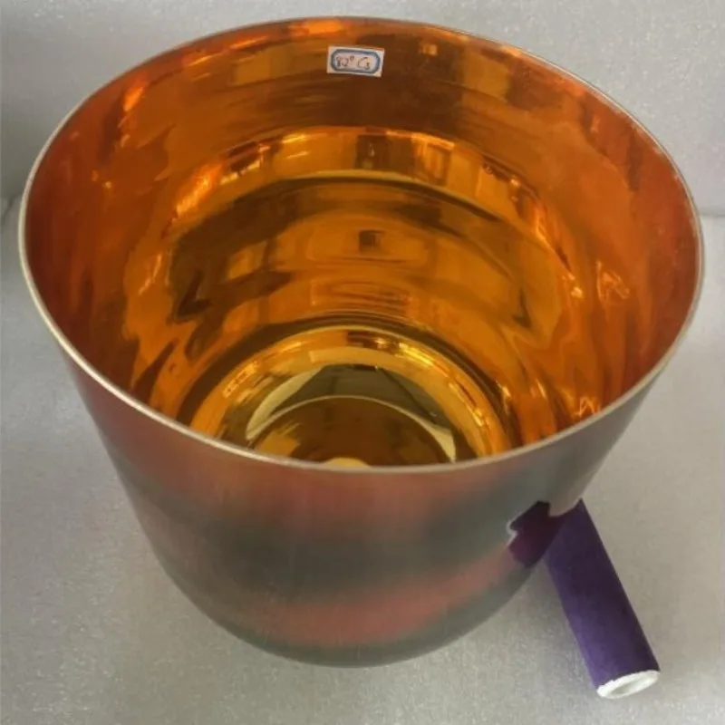432 HZ Crystal Singing Bowl Sound Healing Yoga Quartz Bowls Natural Handmade Meditation Bowl Mindfulness Percussion Instruments