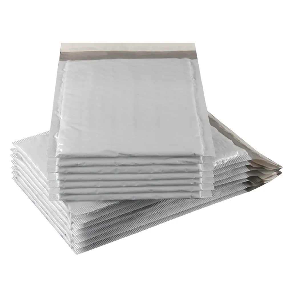50Pcs Premium Grey Bubble Envelope Self Seal Poly Mailers Shockproof Scratch Resistant for E-Commerce Shipping Packaging Postal
