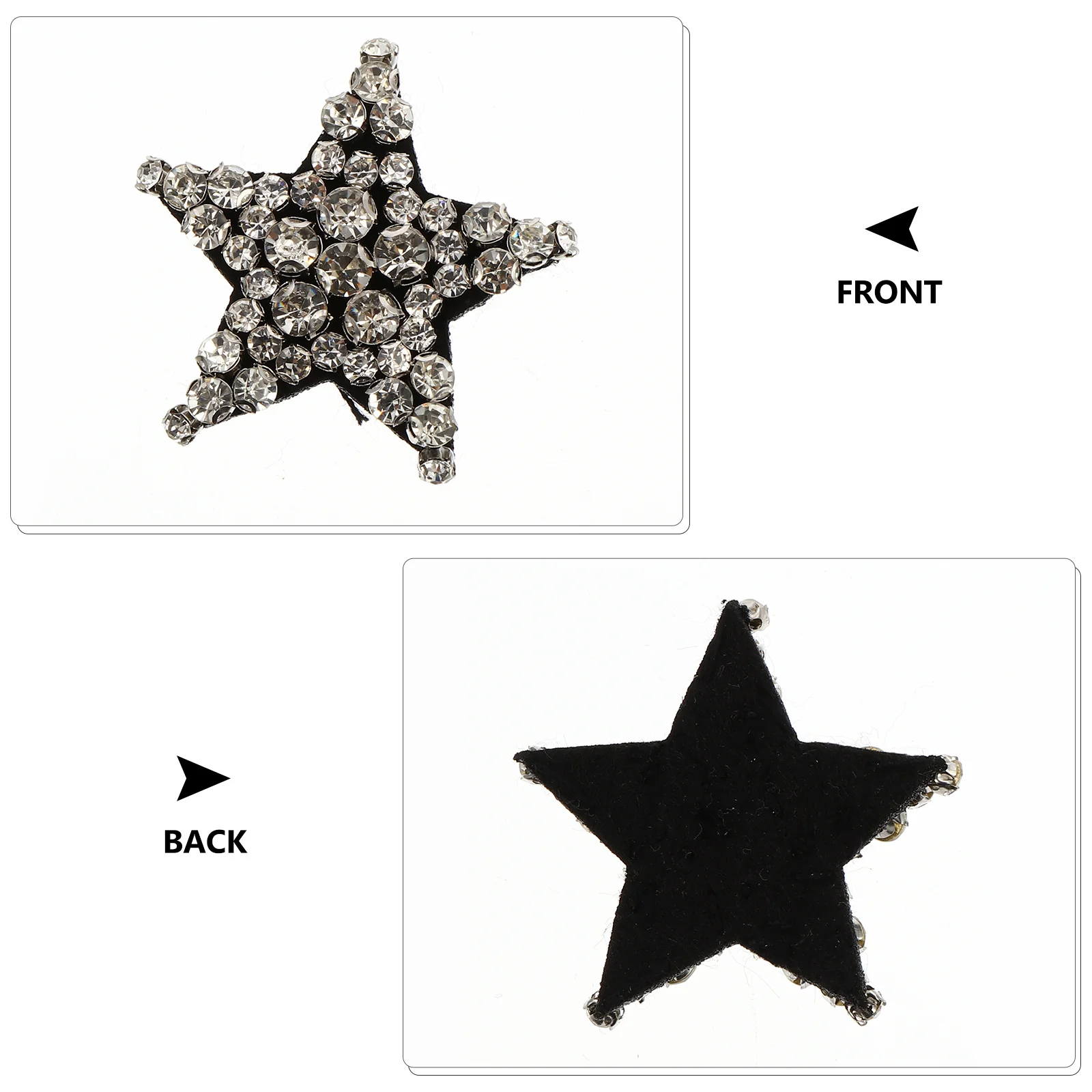 

12 Pcs Embroider Cloth Patch Pentagram Patches Sticker Fabric Garment Accessories