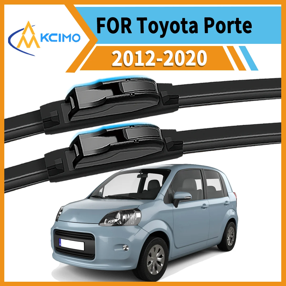 

Premium All-Season Duo 2 Front Wiper Blades Compatible with for Toyota Porte 2012-2020 Crystal Clear Vision & Enhanced Safety