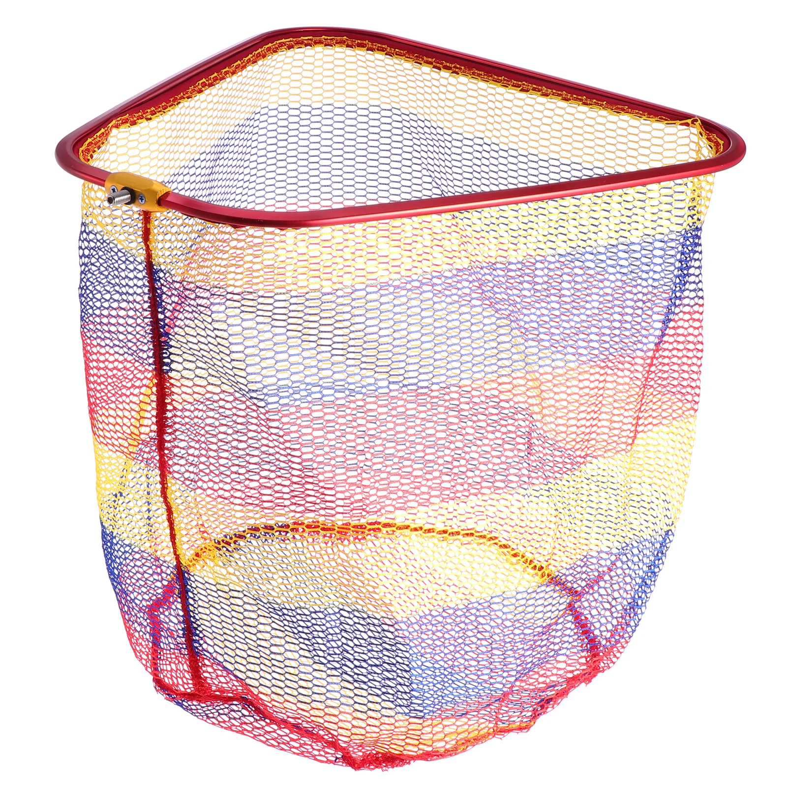 

Aluminum Alloy Fishing Net Durable Lightweight Rainbow Trapezoid Simple Practical Carry Non absorbent Nets Crabbing L