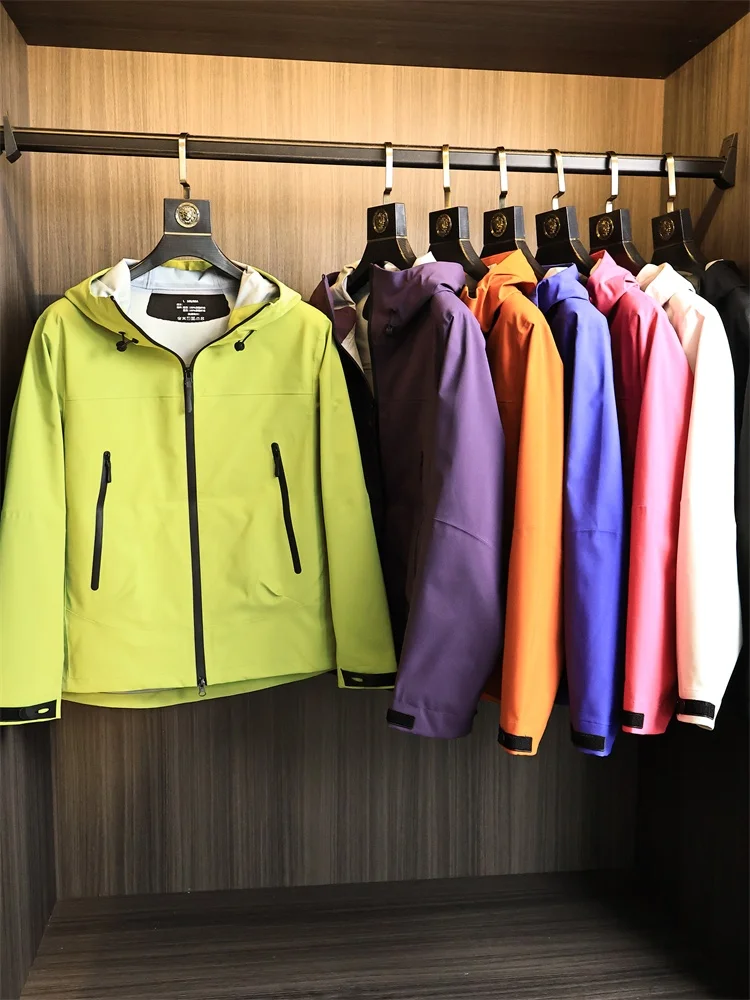 

Men's Casual Hooded Jaet Functional Hard ell Windproof Waterproof Autumn Faion Urban Sle Polyester Fiber Long Sve ...