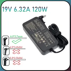 Chargeur d'alimentation adaptateur pour Bali TUF Gaming, FX705GE, FX705GD, FXaffair, FX505GD, FX505GE, FX505DY, 19V, 6,32 A, 120W, 6.0x3.7mm