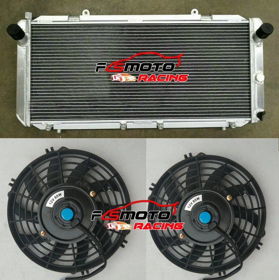 

Алюминиевый радиатор + вентиляторы для Toyota MR2 MR-2 SW20 3SGTE 1990-1997 1991 1992 1993 1994 1995 1996 руководство MT