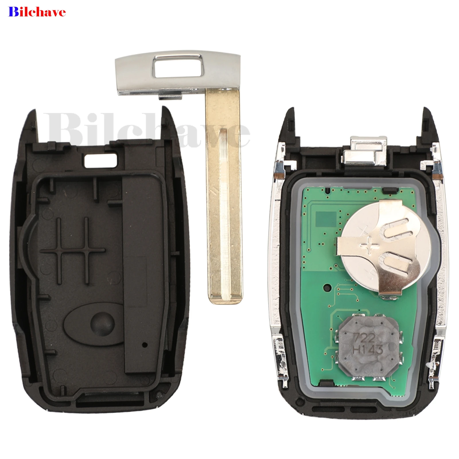 

jingyuqin 95440-D9000 / 95440-C6100 4 Buttons Smart Remote Car Key For Kia Sportage Fob 433MHz ID47 Chip Replacement