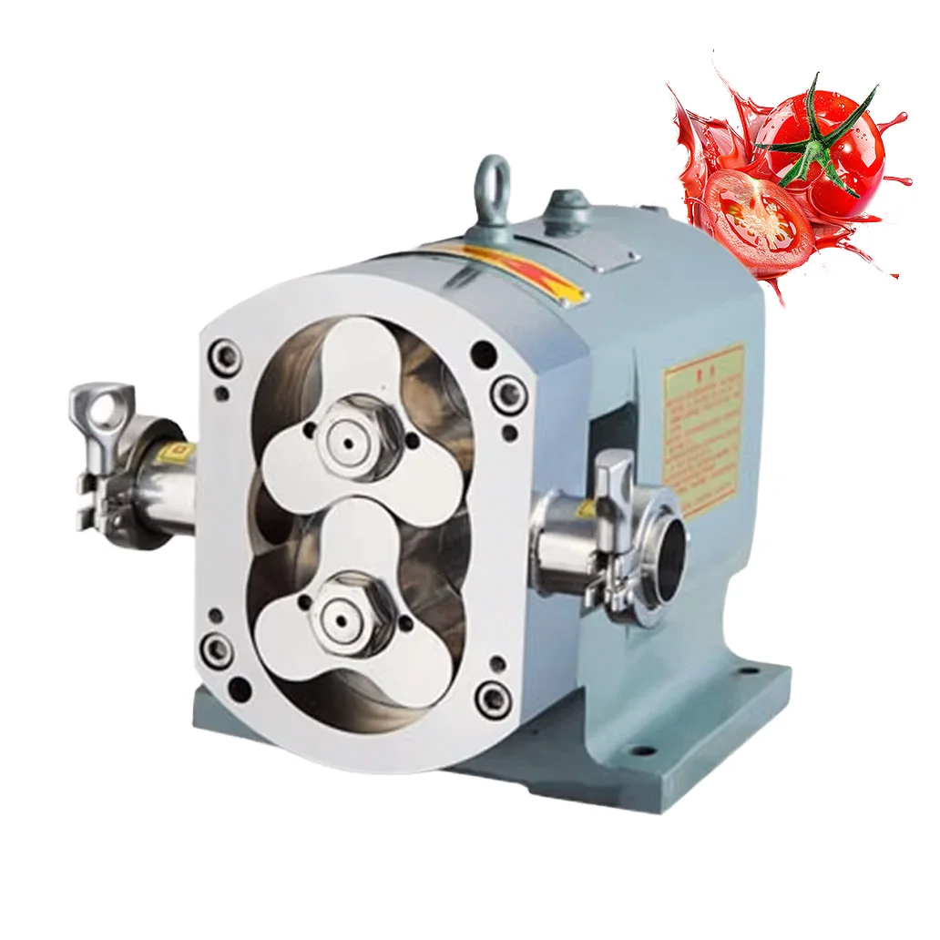 

Food Grade Stainless Steel Rotary Lobe Pump High Viscosity Liquid Transfer for Tomato Paste and Molasses OEM 3HP Electric