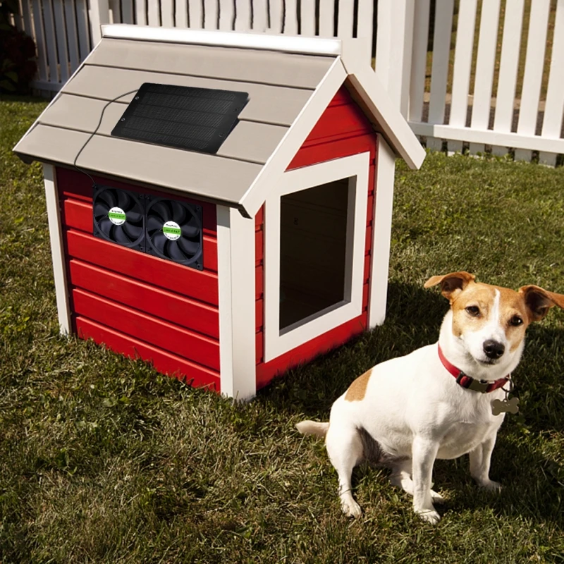 Imagem -02 - Painel Solar Exaustor Alimentado Mini Ventilador Extrator de ar para Animais de Estimação Cão Galinha rv Estufa 300w 12v