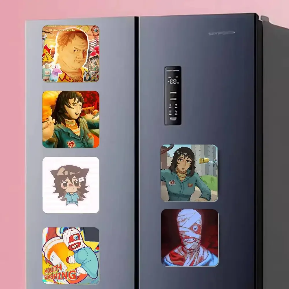 Game M-Mouthwashing Photo Fridge Magnet Square Stickers Personalize Home Decor Souvenirs Gift
