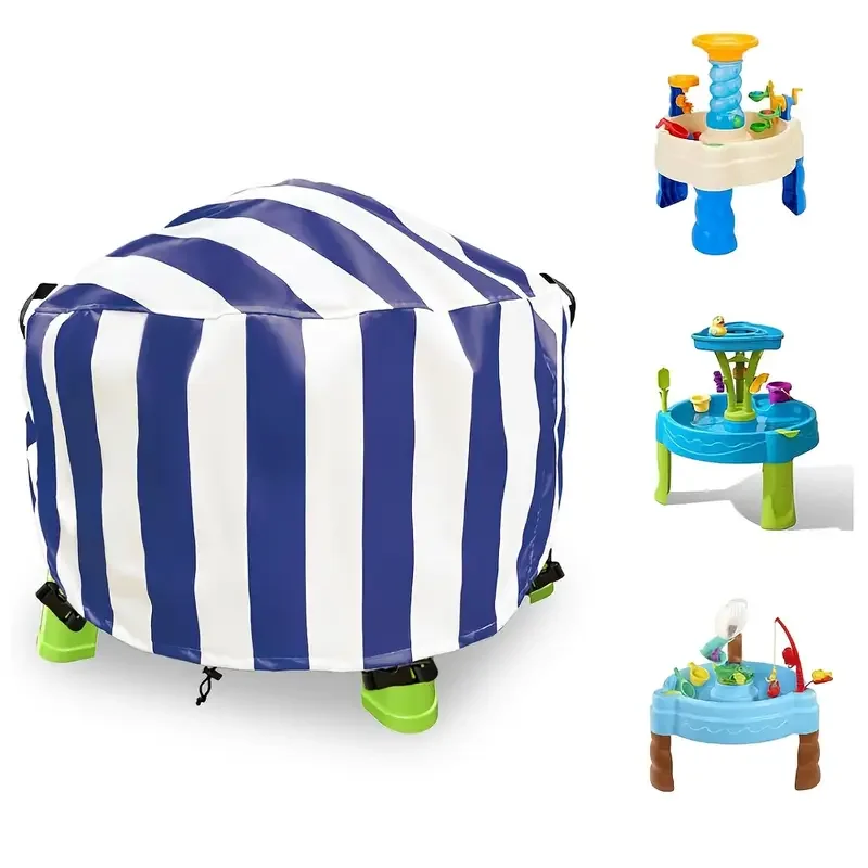 Kids Water Table Cover for Little Tikes Spiralin' Seas Waterpark Play Table - Sand Water Table Cover for Outdoor Toys 34X34X18 I