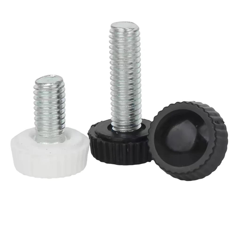M4 M5 M6 White Black Nylon Small Round Head Knurled Thumb Screw Plastic Bakelite Thumb Screw Bakelite Knob Tighten Bolt - view 6