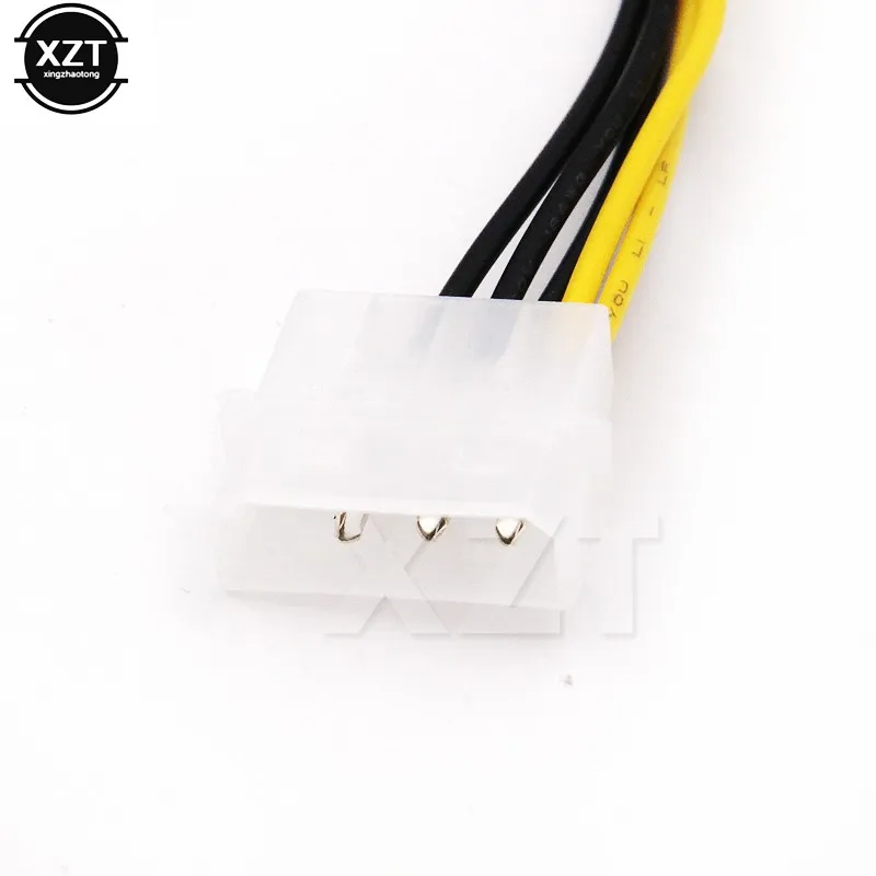 8Pin To Dual 4Pin Video Card Power Cord Y Shape 8 Pin PCI Express To Dual 4 Pin Molex Graphics Power Cable