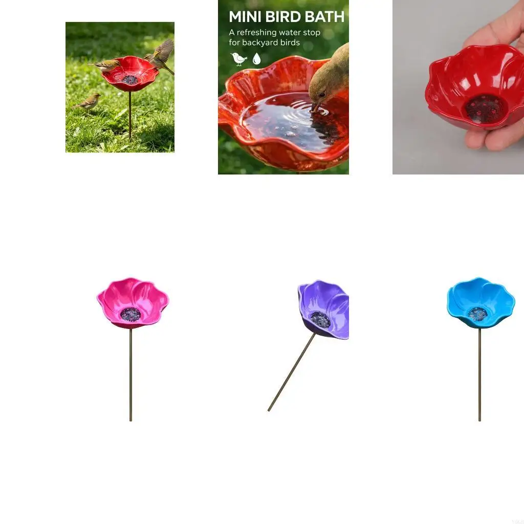 

Handcrafted Metal Garden Bird Bath And Small Creature Watering Station For Outdoor Spaces Y5GB