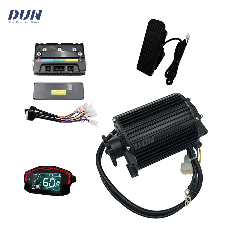 QS90 1000W 55KPH BLDC Mid-Drive Motor with VOTOL EM50s Controller and DKD Speedometer display ＆ Pedal Accelerator Throttle Kits