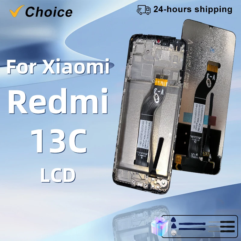 6.74\'\'IPS For Xiaomi Redmi 13C LCD Display Screen Touch Panel Digitizer Replacement Parts For 23100RN82L 23106RN0DA LCD Display