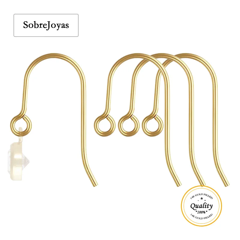 

Французская проволока для ушей из 14-каратного золота, 0,76 мм, аксессуары для изготовления ювелирных изделий, аксессуары для сережек, застежки для сережек ручной работы, серьги-капли