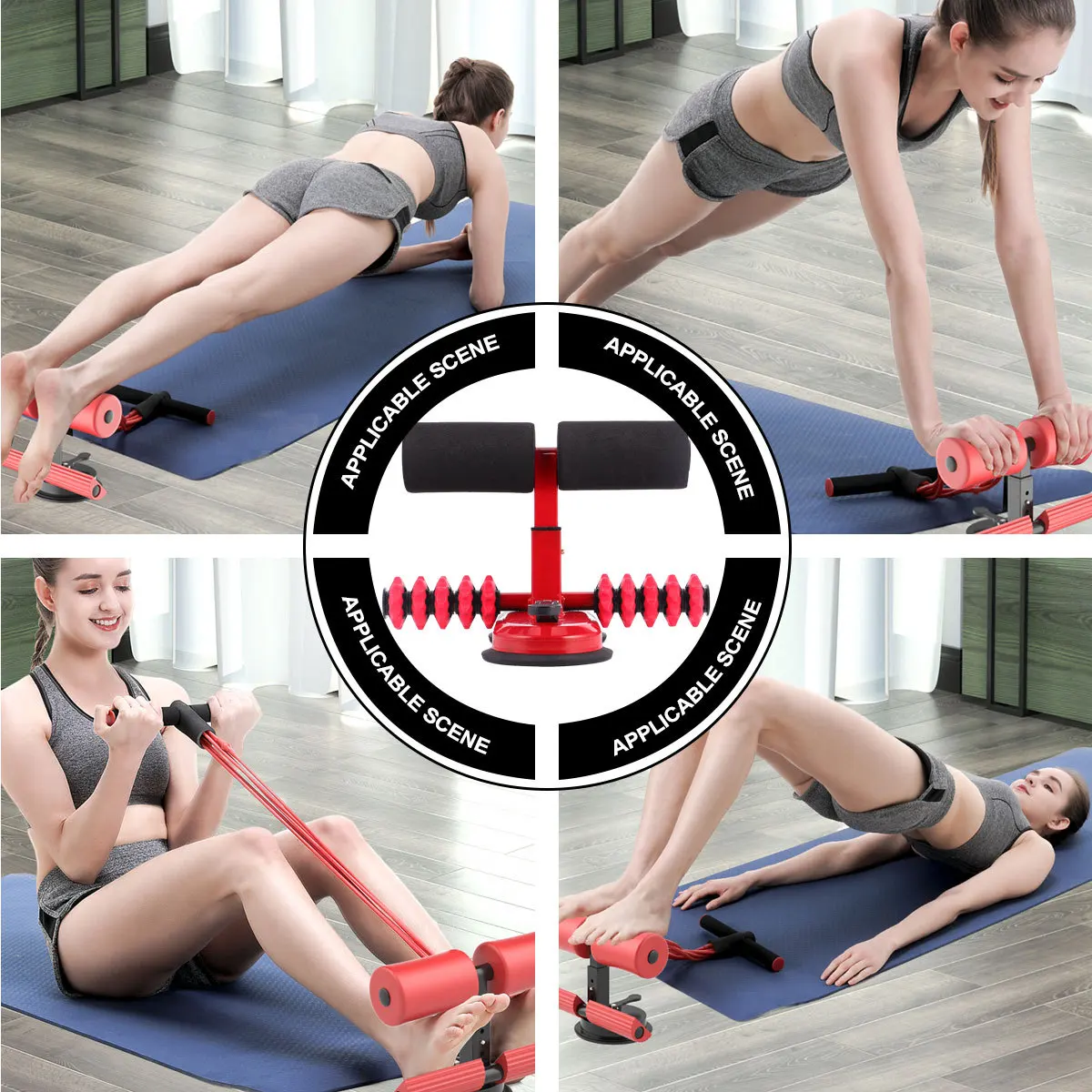 

1Pcs Abdominal Curl Assist Non-Slip Smooth Surface Multiple Functions Roll Up Abdomen Kick Sit Down Household Fitness