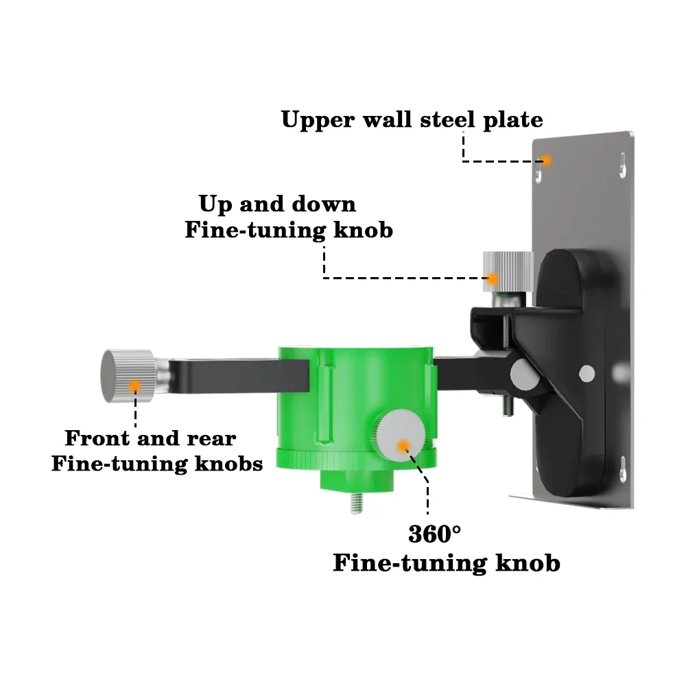 Laser Level Support Wall Bracket For Universal Lase Level 1/4\