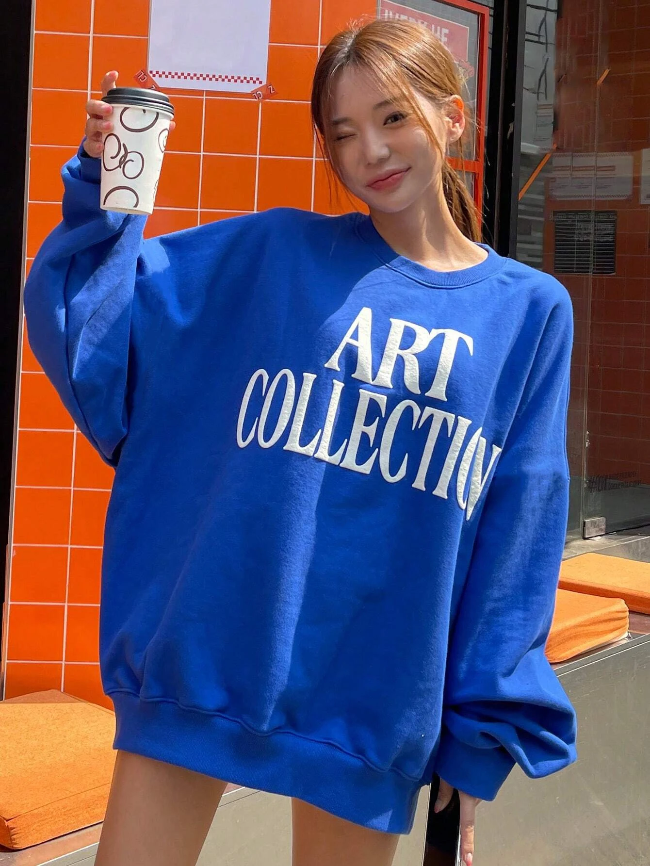 Art Collectloy Letter Printing Women Sweatshirt Harajuku Casual Hoody Fashion Loose Hoodie Autumn Warm Vintage Fleece Woman Top