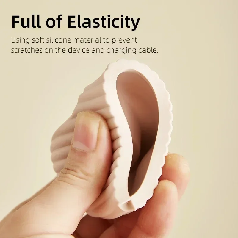 1PCS Wireless Charging Base Stand Soft Silicone Desktop Watch Stand Watch Wireless Charger Base For Apple Watch 10/9/8/7/6/5/4/3