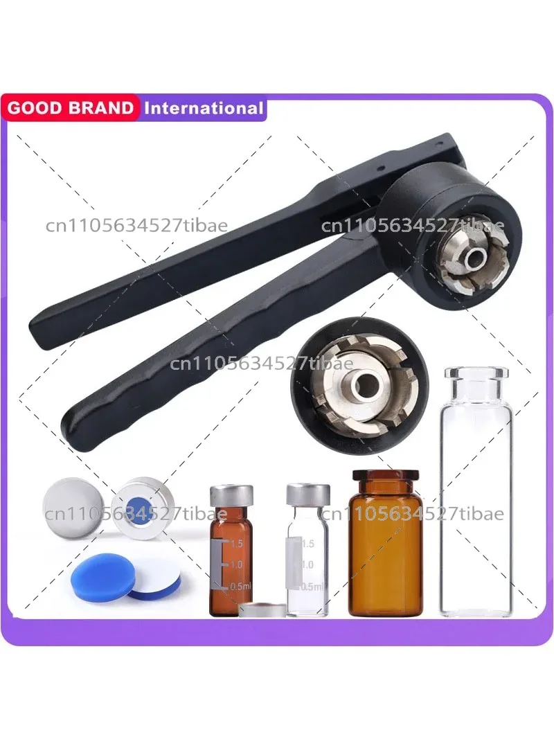 Manual Vial Crimper Bottle Sealing Pliers for 13mm 15mm 20mm Aluminum Plastic Caps Hand Sealer Tool