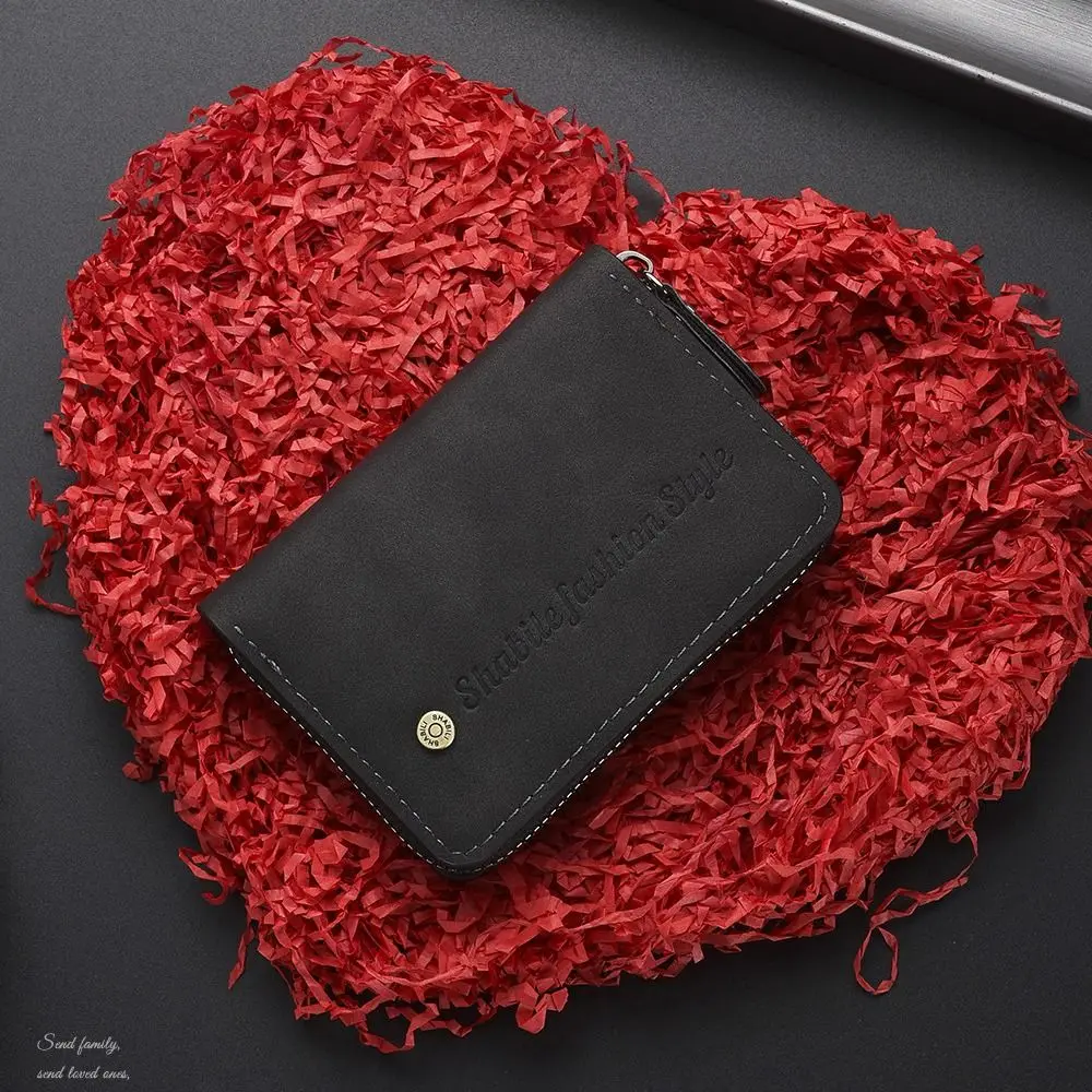 กระเป๋าใส่บัตรหนัง PU ใหม่ ช่องใส่บัตรหลายช่อง กระเป๋าสตางค์พกพาสะดวก  กระเป๋าใส่บัตรขนาดใหญ่สำหรับผู้ชาย