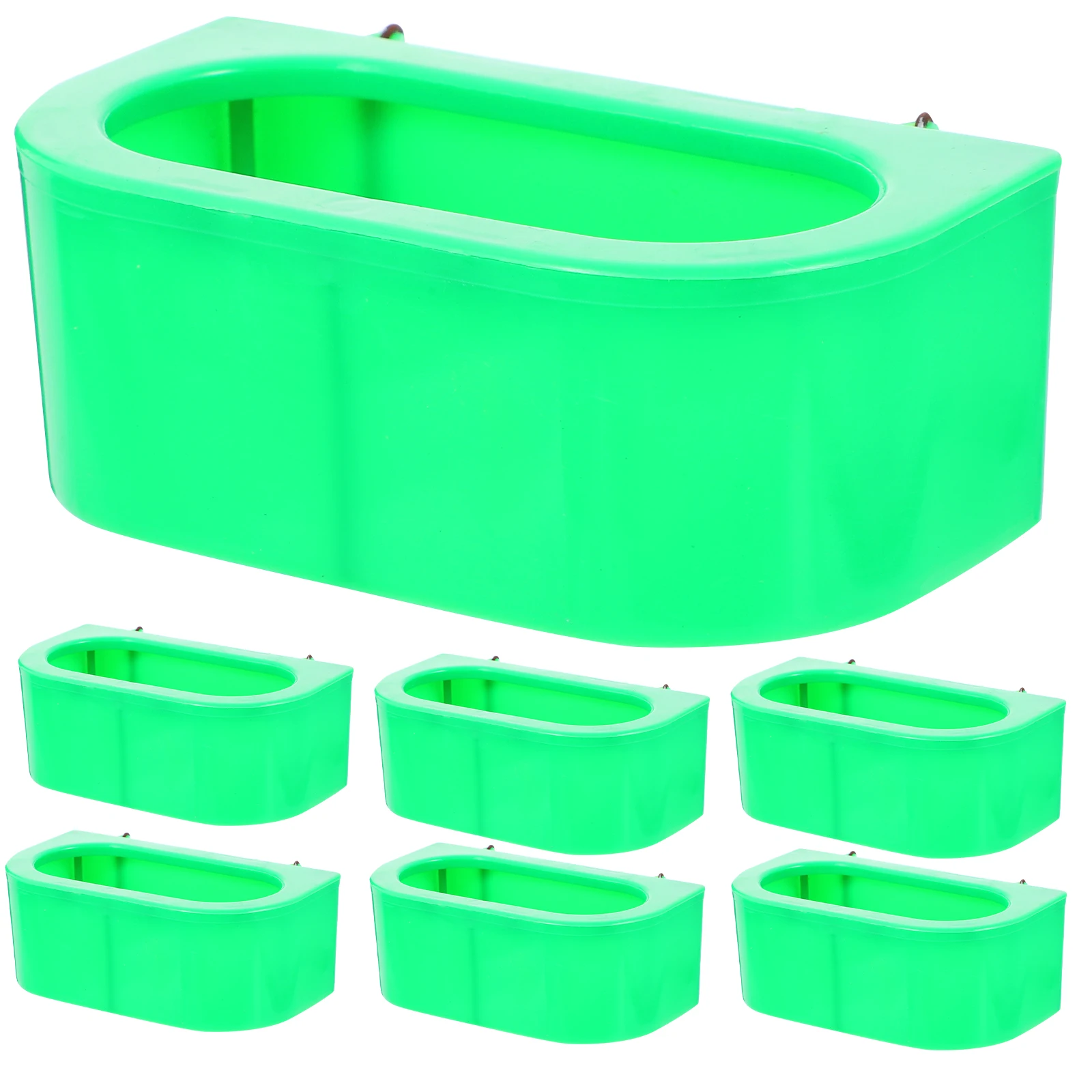 

10 Pcs Anti Spill Bird Feeder Durable Cage Accessories Suitable Parrot Budgie Cockatiel Pigeon Small Birds Food Trough Pet