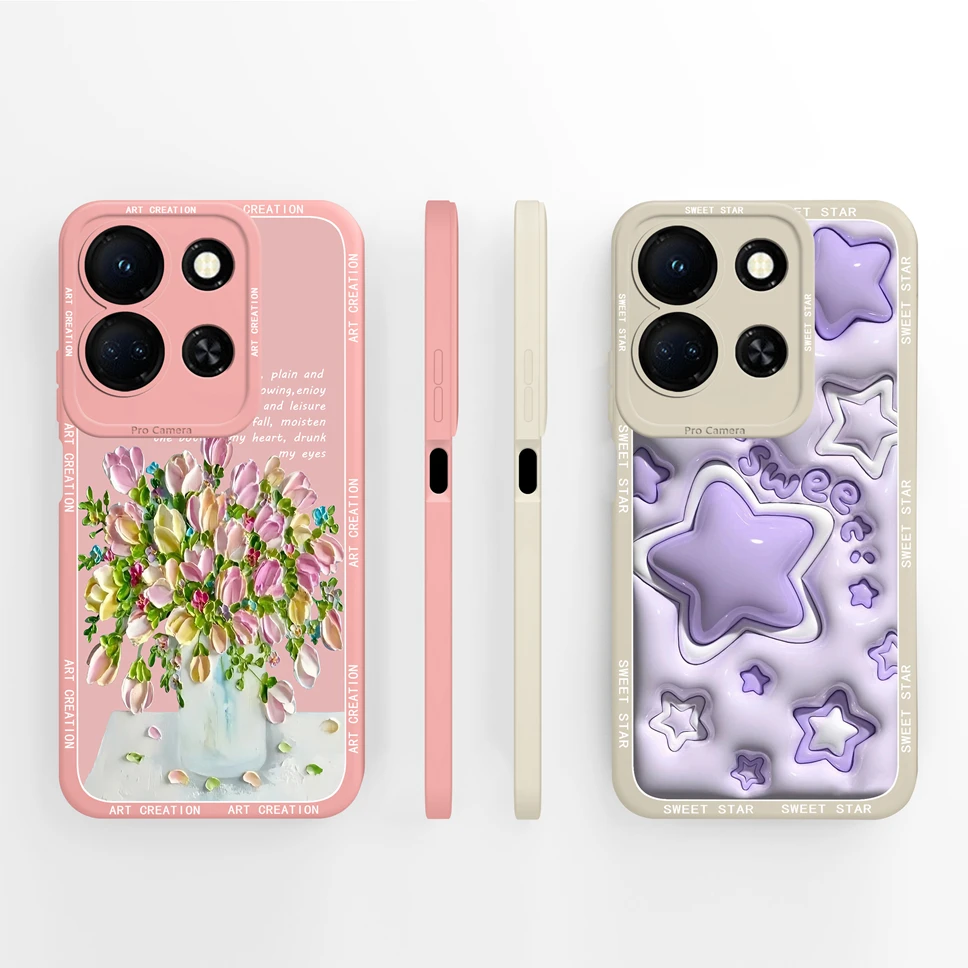 For Infinix Note 30 Pro 30Pro 4G 5G Phone Case Cute Star Silicone Back Cover Shell For Infinix Note30Pro Funda Bumper Capa Coque