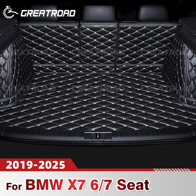 

Auto Full Coverage Trunk Mat For BMW X7 6 Seat/7 Seat 2019-2025 2024 Car Cover Pad Cargo Liner Interior Protector Accessories