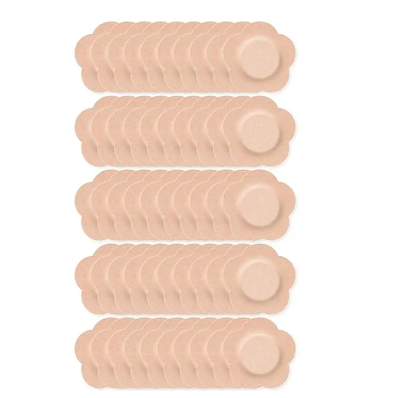 B52C Castor Oil Patches- 50PCS Disposable Castor Oil Pack Wraps Organic Cotton Self-Adhesive For Belly Button Pads