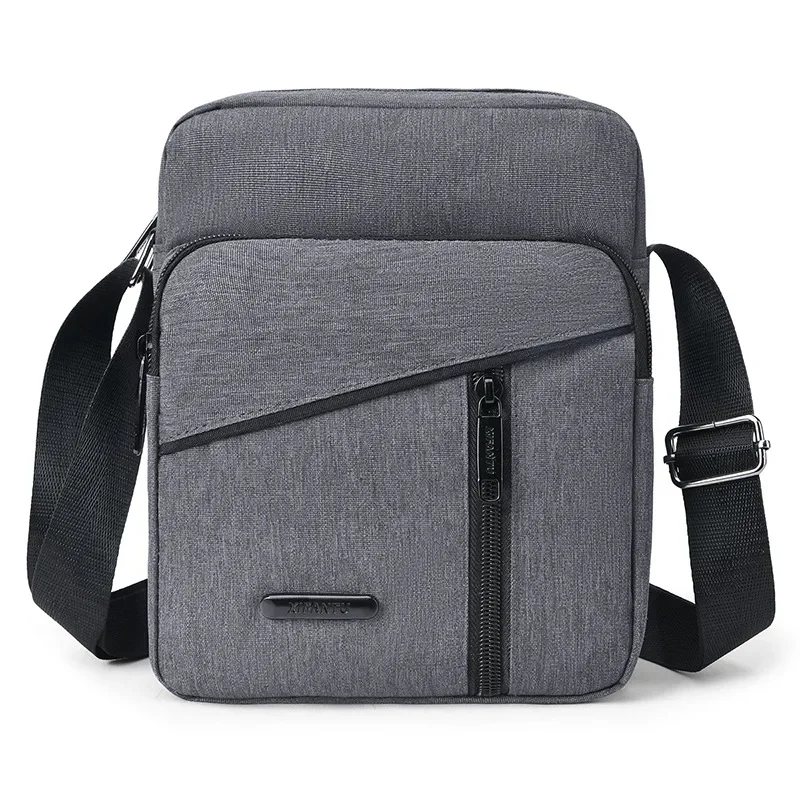 Bolso de hombro impermeable para hombre, bandolera multifunción de gran capacidad, sencillo, informal, para negocios y exteriores, para viaje, novedad