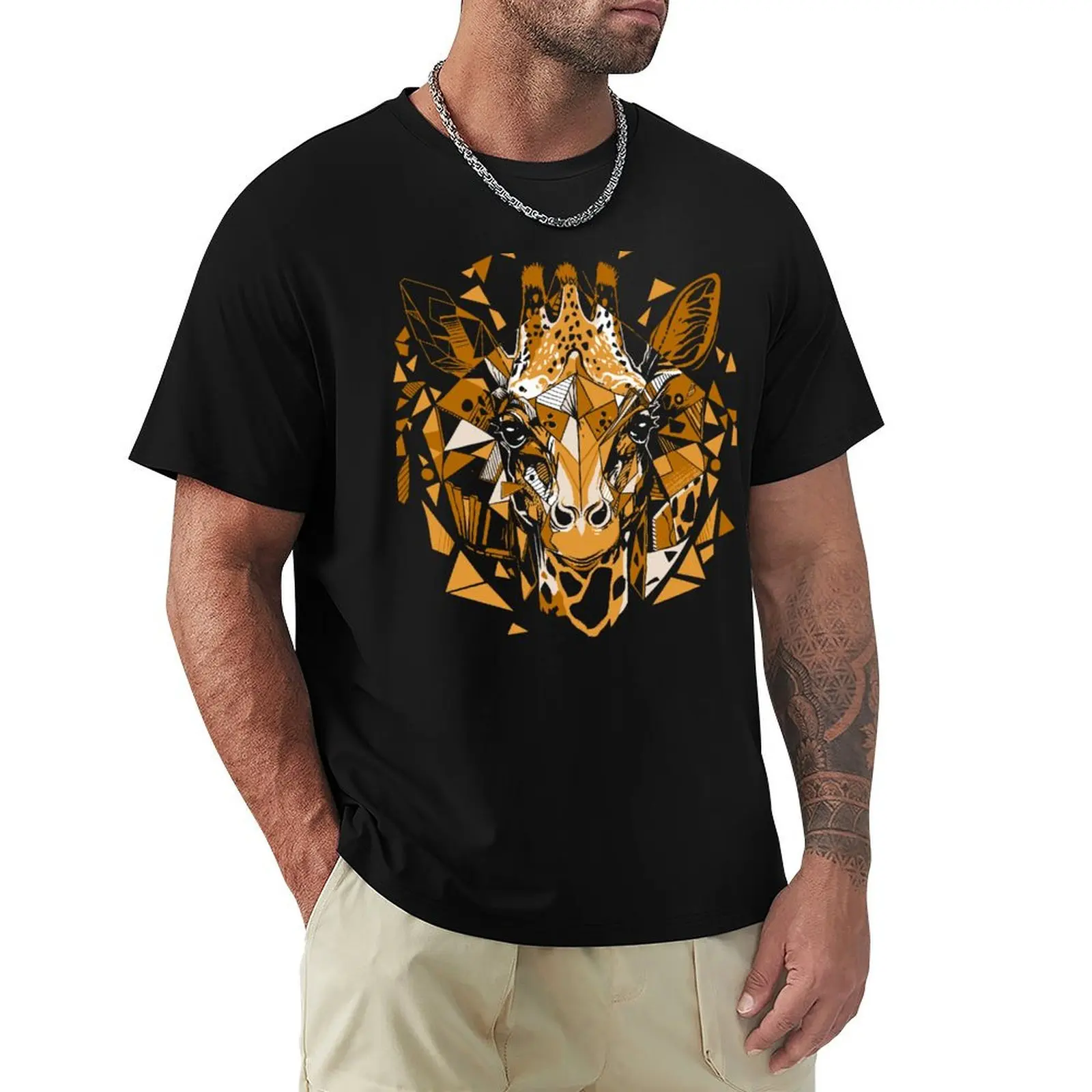 Embrace Your Inner Giraffe: Let Nature's Vibes Take You on a Savannah Adventure T-Shirt Lightweight Casual Summer T-Shirt