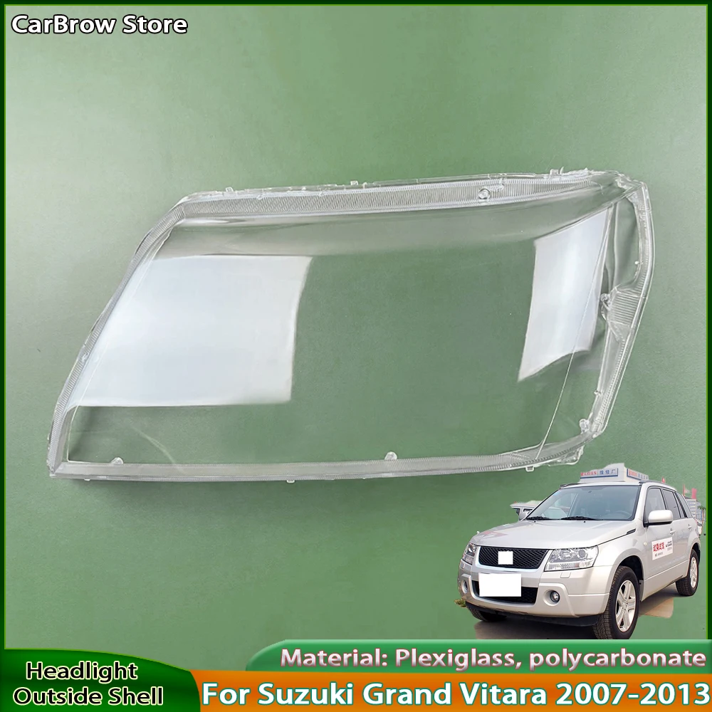 

Крышка фары объектива для Suzuki Grand Vitara 2007 2008 2009 2010 2011 2012 2013, корпус автомобильной фары, прозрачный абажур