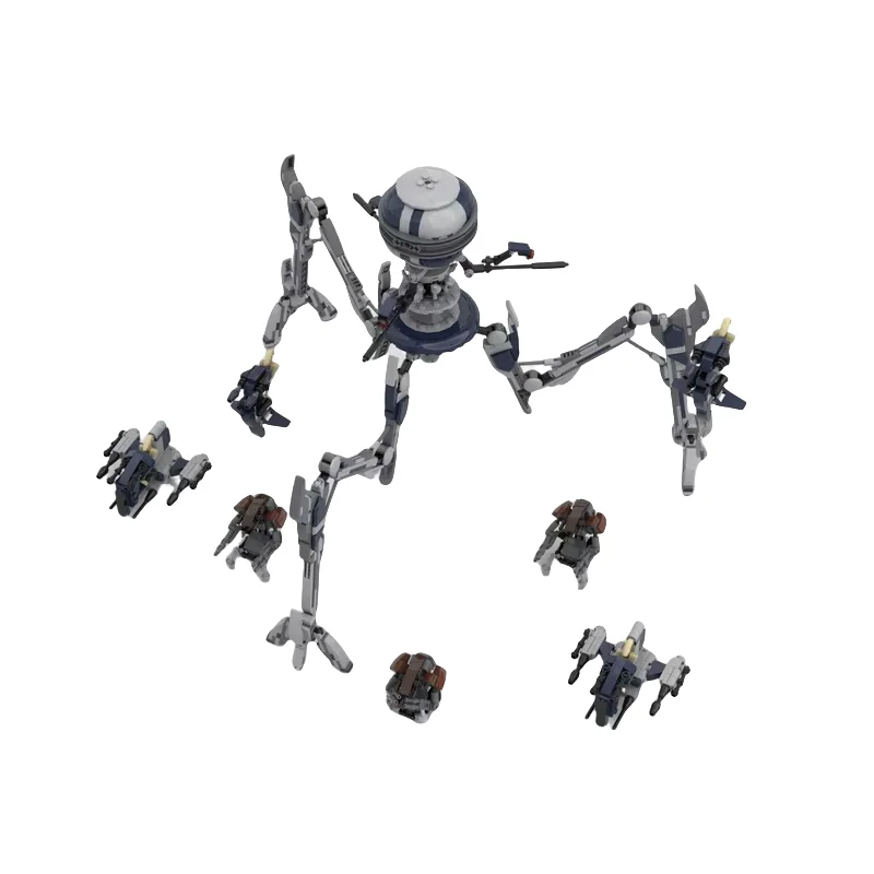 

MOC Robot Force Set - Small Part Assembly Building Blocks - 1092 Pieces - Suitable for All Enthusiasts - Creative Holiday Gift