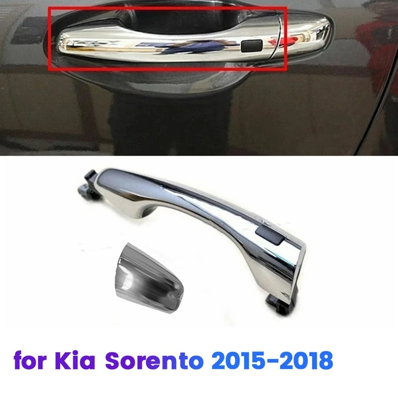 

82661-C5710 Right Front Inductive Outer Door Handle Have Button Lid For Kia Sorento 2015-2018 Chrome Catch Handle Assy Parts