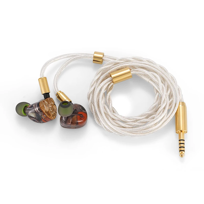 Tansio Mirai TSMR ARMOR 2 DD + 2 BA + 1 كهرباء هجين 2Pin 0.78 ملم سماعة أذن داخل الأذن IEMs مع مفاتيح ضبط