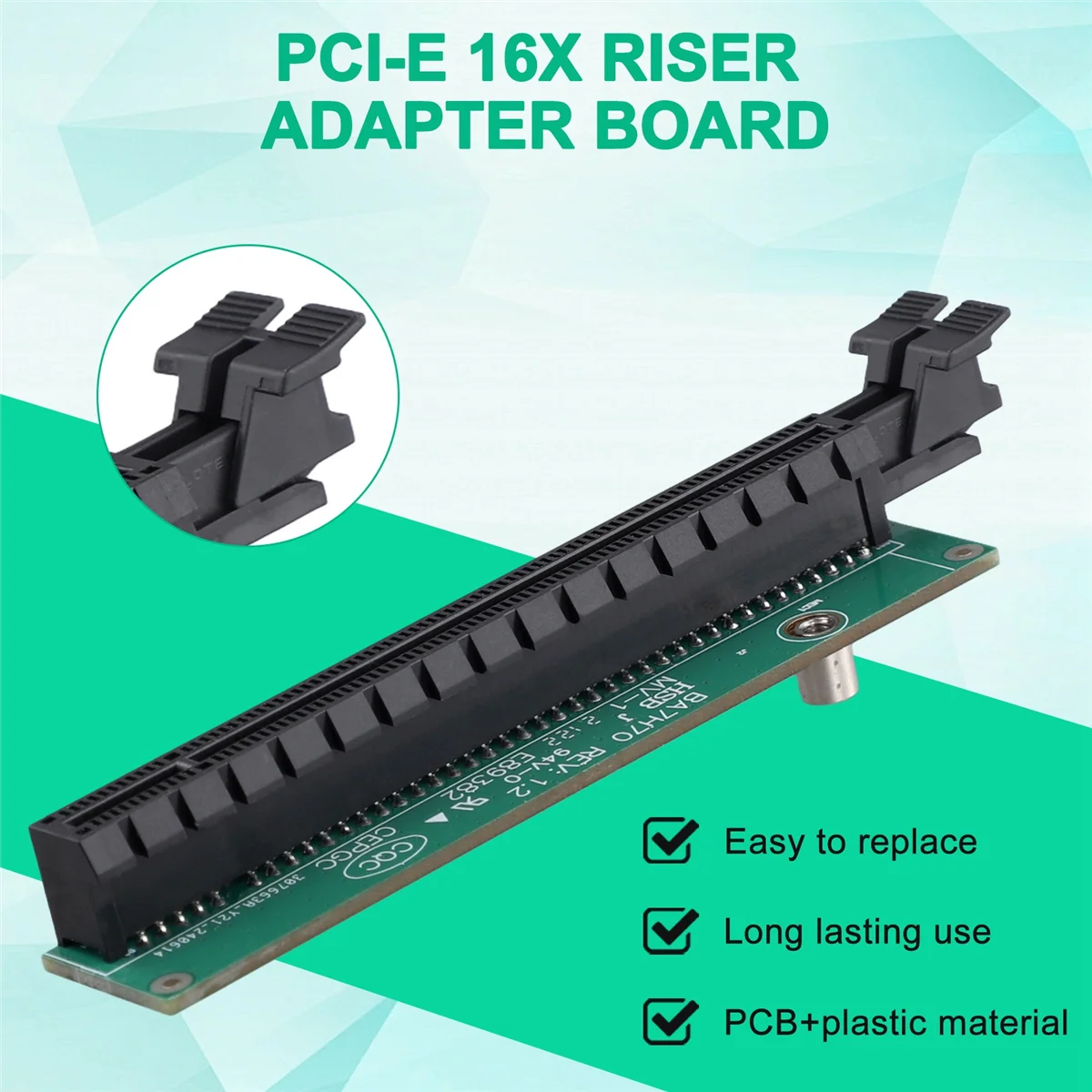 Tarjeta adaptadora de tarjeta gráfica PCI-E 16X para Lenovo Tiny5 Series modelos P330 M920Q M720Q M920X 01AJ940 PCIE16 Riser Card