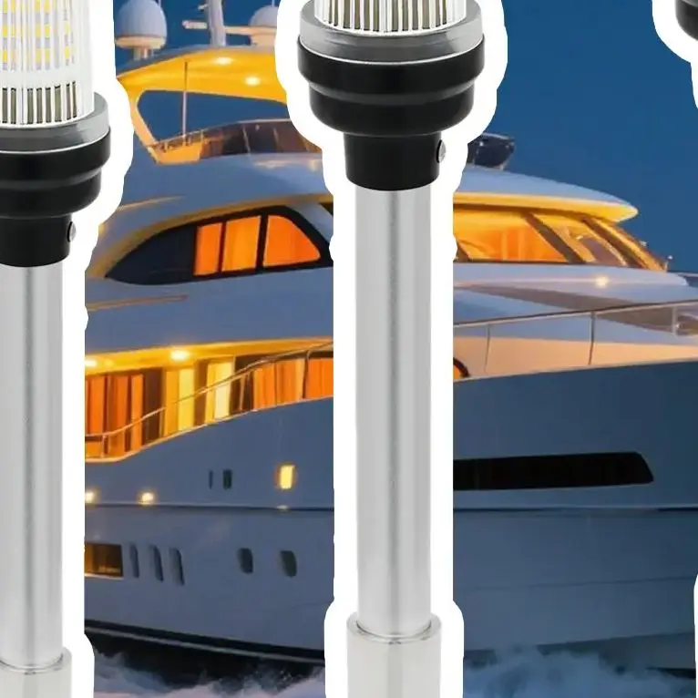 

Складной 180-градусный светодиодный навигационный фонарь для лодки, 9-12 дюймов для яхты, морской якорный фонарь, 12 В, аксессуары для парусного сигнала