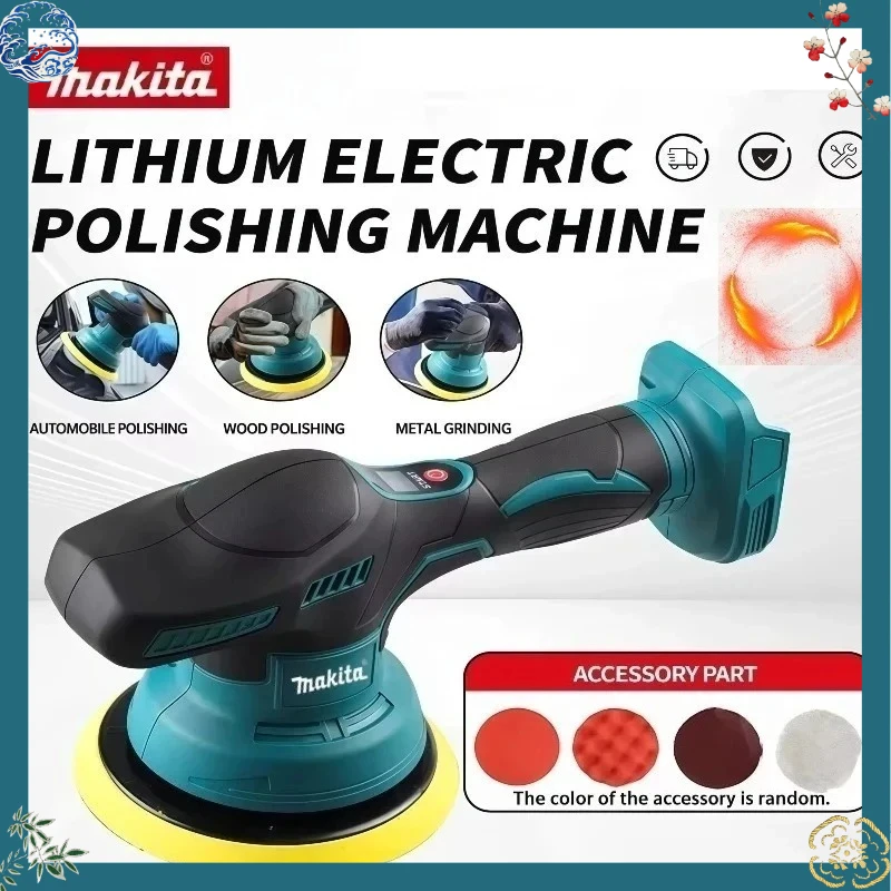 

Makita 8 Gears For 18V Battery Electric Polisher Auto Cordless Digital Display Car Polisher Car Waxing Polishing Machine Tool