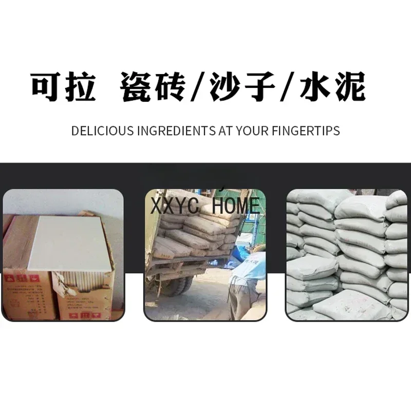 Carrello di carico elettrico Tirare il carico nell'ascensore Spinta a mano Carrello portatile con piattaforma di movimentazione a quattro ruote