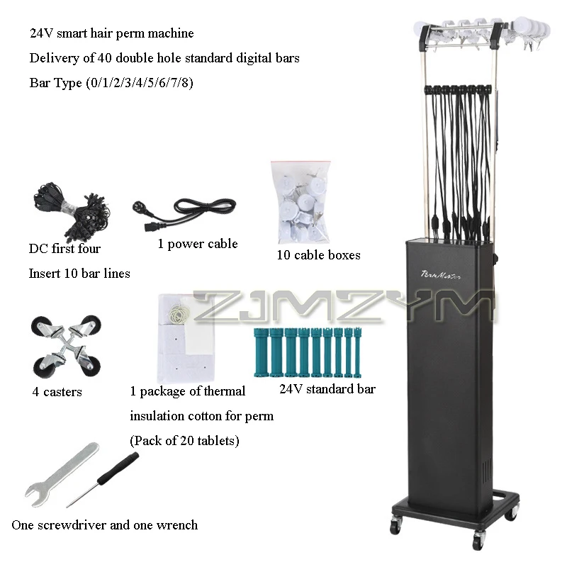 Hot Perm Machine Intelligent Constant Temperature Barber Shop Ceramic Roll Hair Perm Machine Double Hole Digital Salon Machine