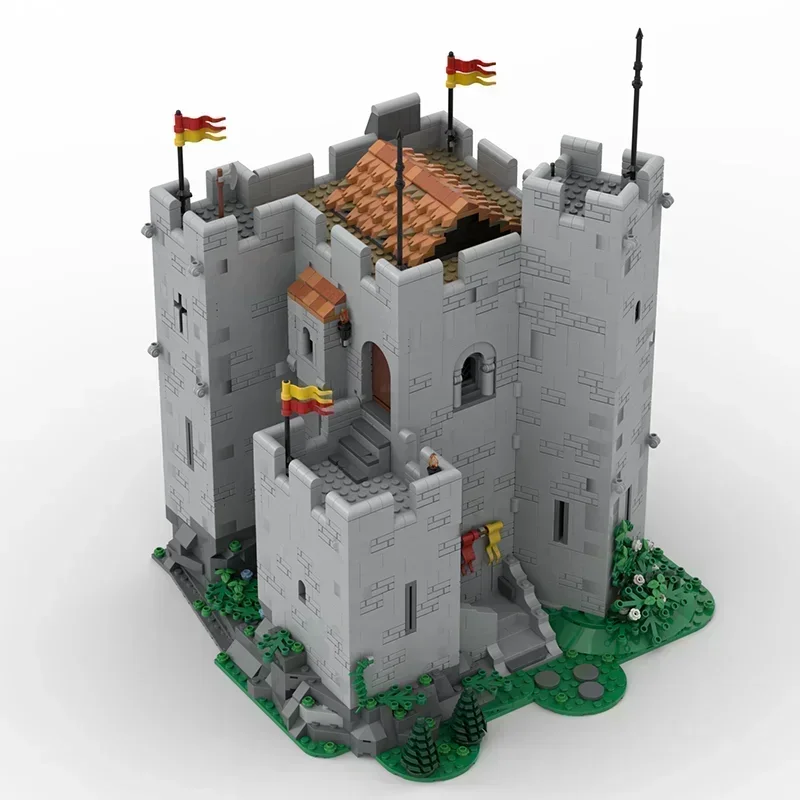 Moc Building Bricks Military Fortress Model Norman Castle Keep Technology Modular Blocks Gifts Christmas Toys DIY Sets Assembly