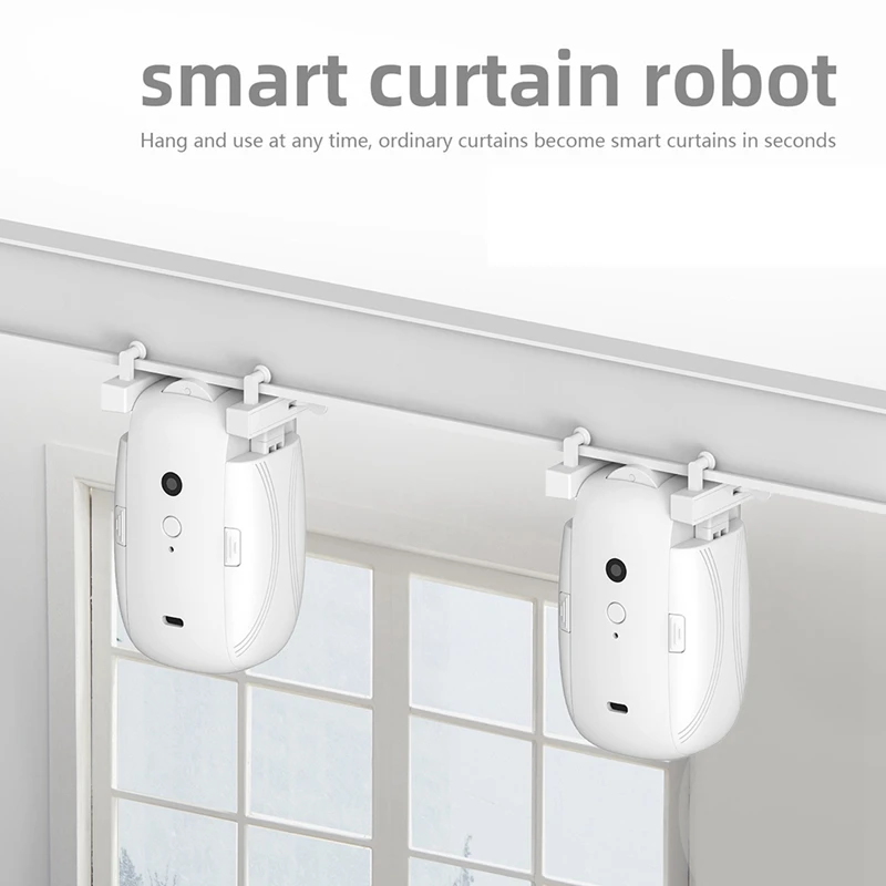 TUYA Smart Zigbee Curtains Robot T/U-Rail Tracks Automatic Curtain Opener Remote Control Curtain Motor Smart Life