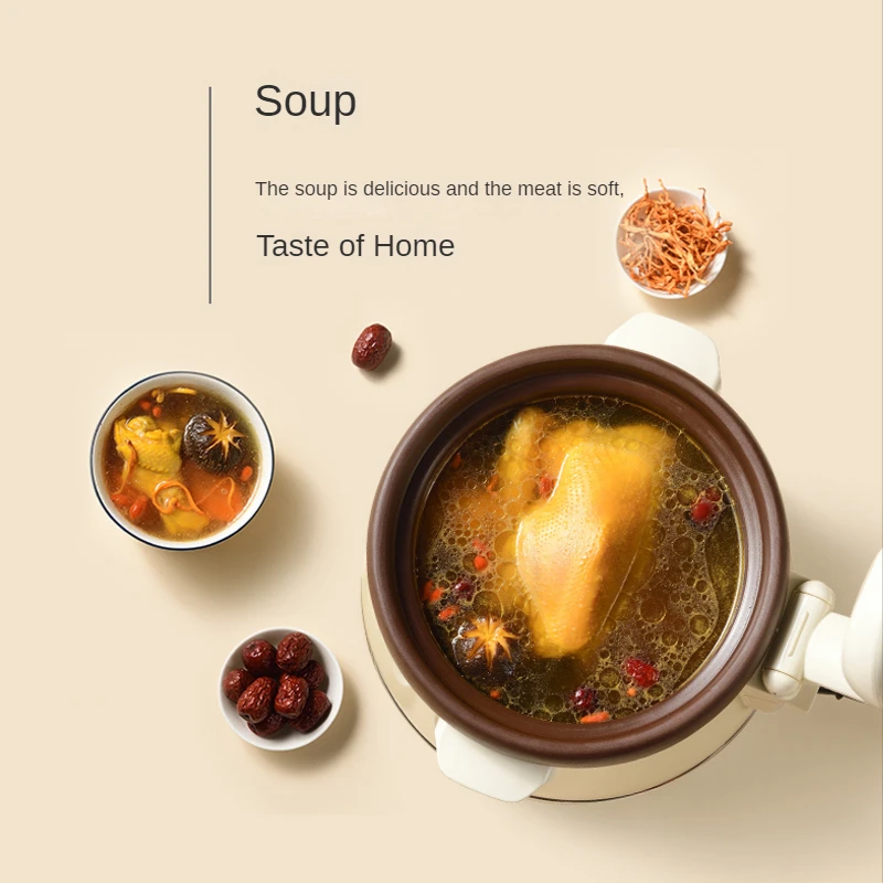 الأرجواني الطين وعاء الكهربائية مطهي الحساء التلقائي كونجي الطبخ موعد توقيت