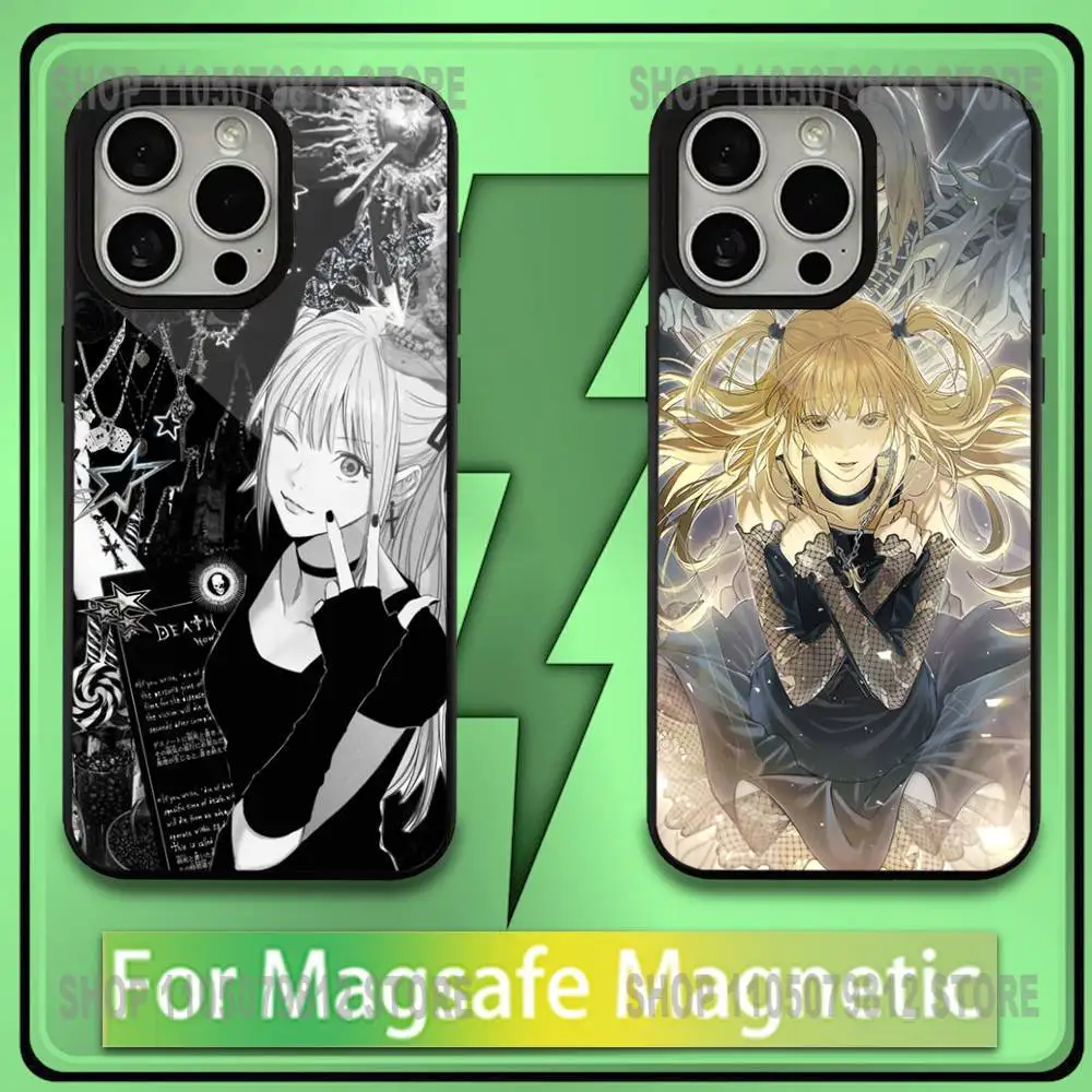 

Misa D-Death N-Note Phone Case For iPhone17,16,15,14,13,12,11,Plus,Pro,Max,Mini Soft Magesafe Magnetic Wireless Charge