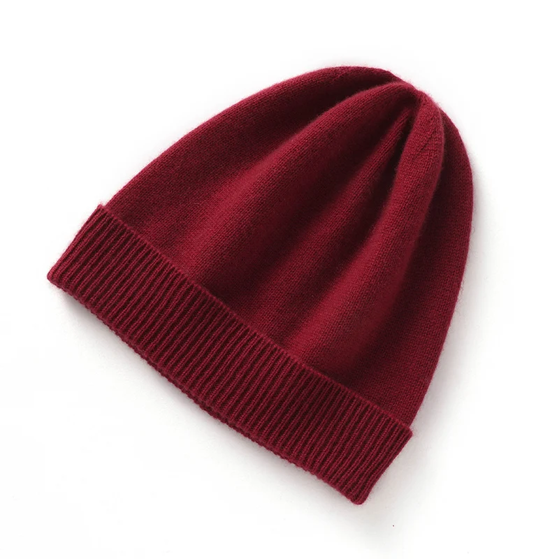 DjzDsm100 % gorro tejido de cachemira pura, gorro multiusos para hombres y mujeres, gorro de lana pequeño con pantalla facial cálida para otoño e