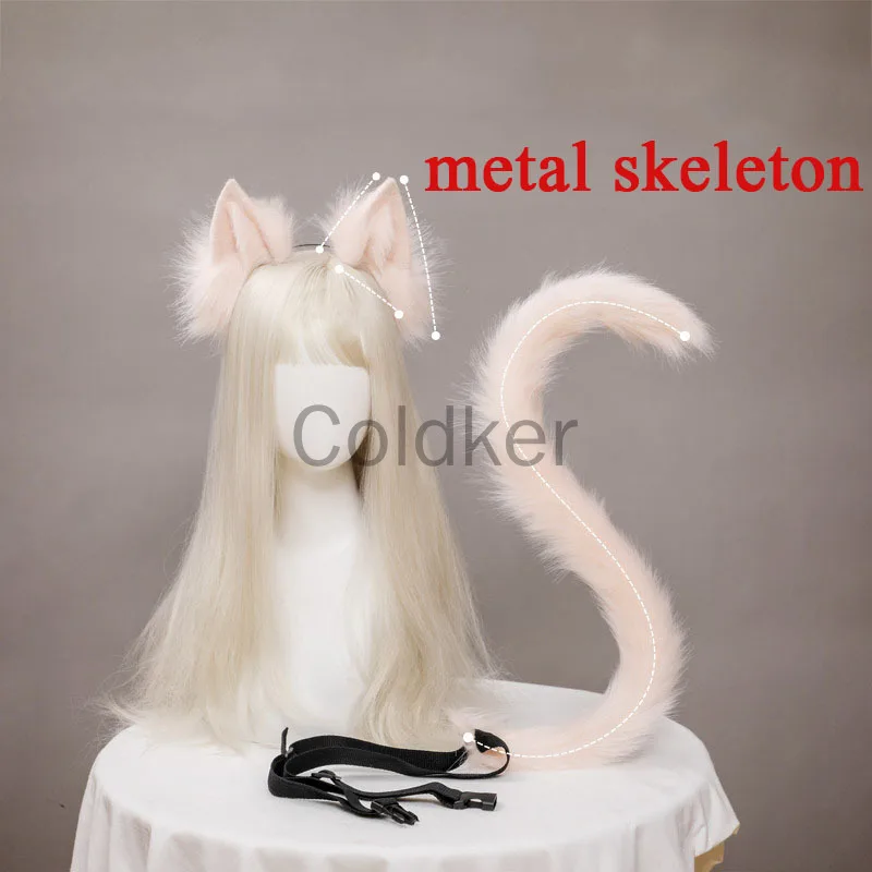 New Lovely Plush animal Cat ears cat tail Party prom anime cosplay essential kawaii accessoriesset Halloween costumes 2022