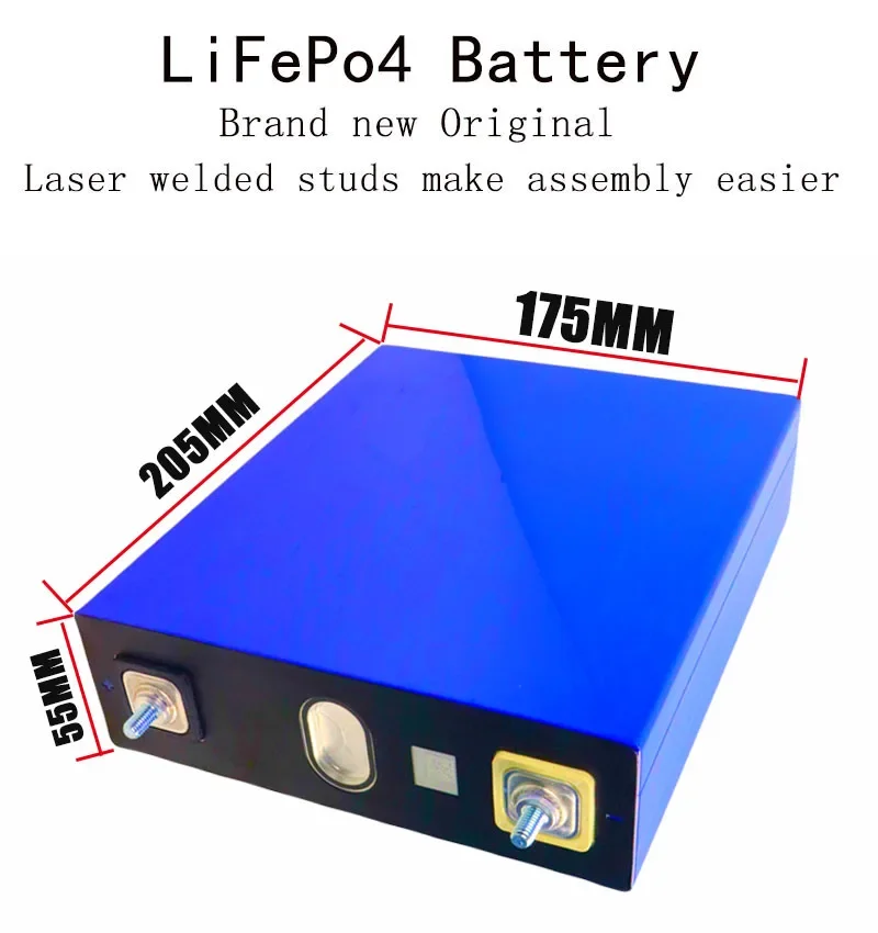 Nowa bateria 3.2V 250ah 105AH Lifepo4 DIY 12V 24V 48V RV łódź elektryczna ładowalny akumulator do przechowywania energii słonecznej ue/US zwolniona