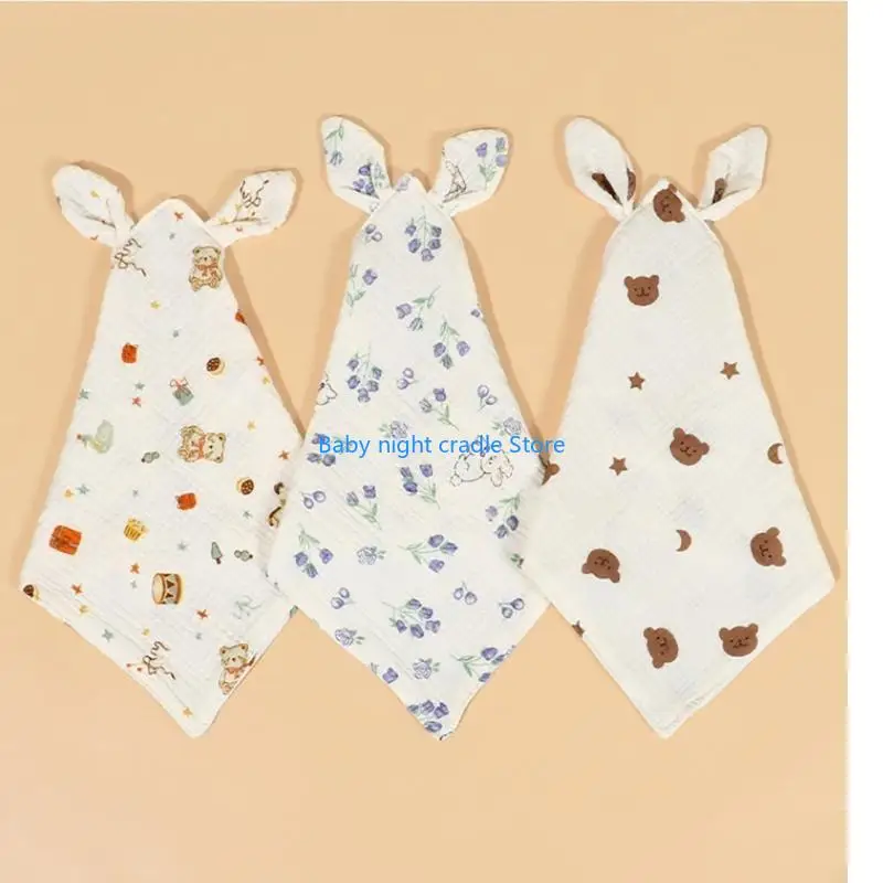 

J2FF Hand Towel Cotton Comfortable Towel 6 Layer Towel Absorbent for Various Uses